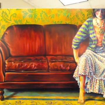 Jill Pankey RED COUCH 30X40 $3500